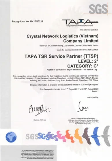 Certification